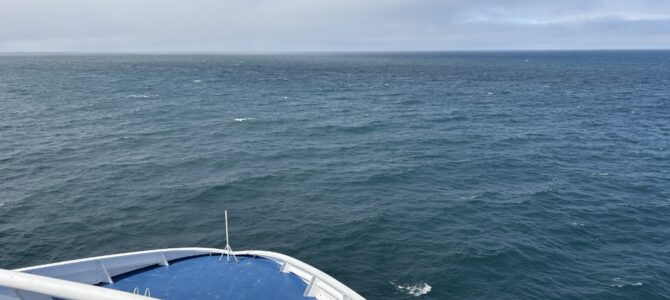 20 Knoten 291° • MS Norröna auf Kurs